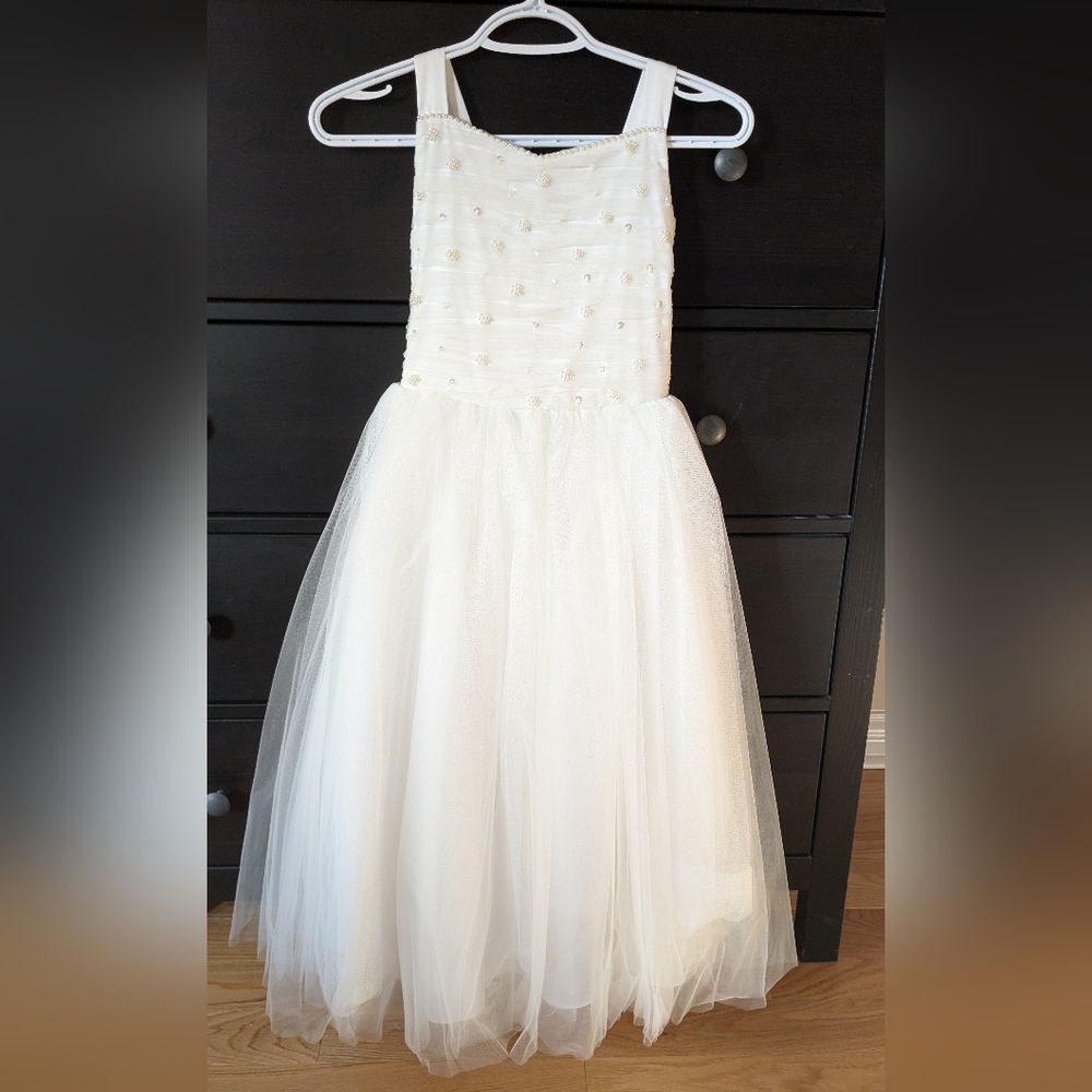 Elegant White Kids Dress
